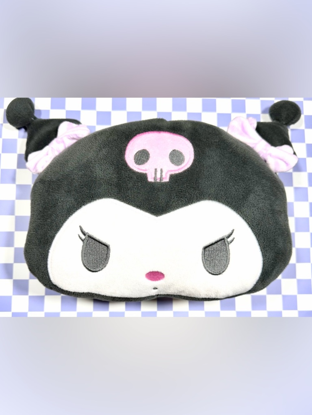 Sanrio Kuromi Plush Car Headrest Pillow